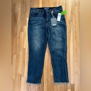 NEW Fray Hem High Rise Ab-Solution Vintage Skinny Jean - Size 10